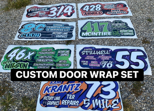 Custom Door Wraps ~ Set of 2