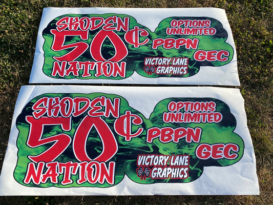 Green & Red Door Wraps ~ Set of 2