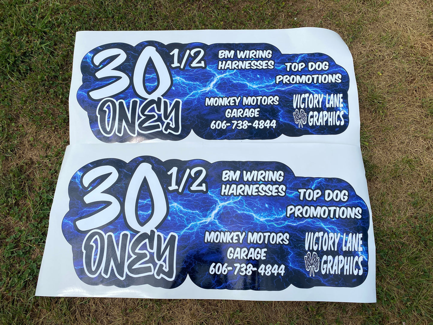 Lightning Door Wraps ~ Set of 2